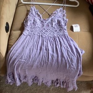 Free People Adella Bralette Lavender Slip